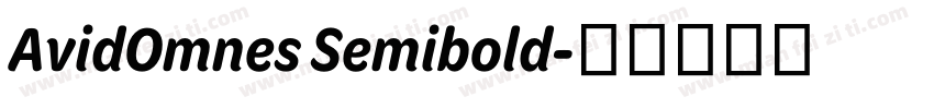 AvidOmnes Semibold字体转换